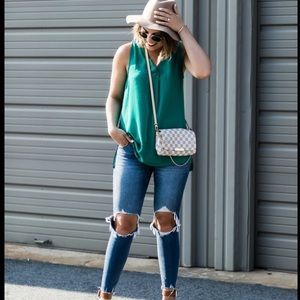 Distressed Crop Jeans